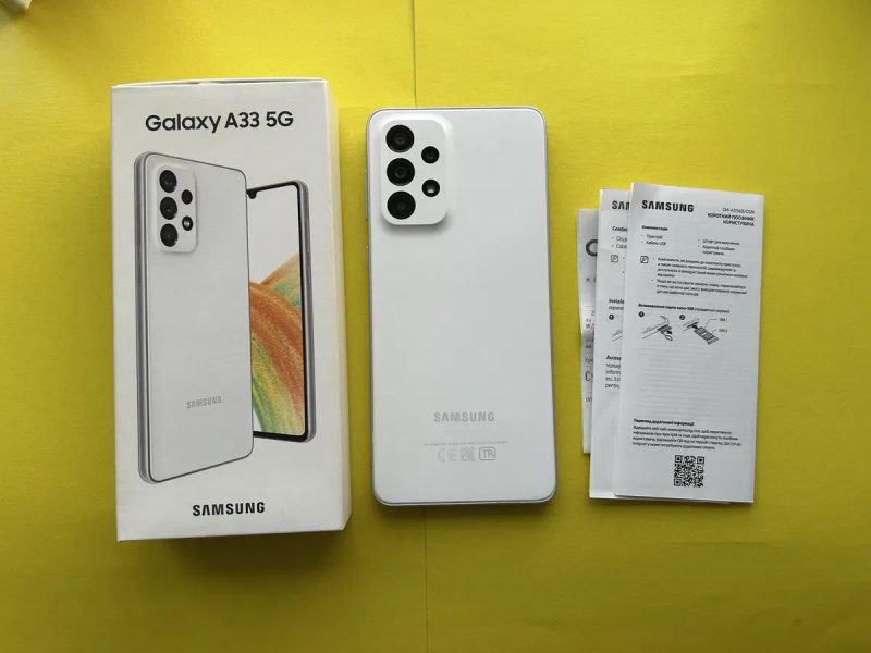 Телефон Samsung A33 - 6/128gb - Стан нового - Чек - A70 A71 A72 A50 A51 A52 A53 A34 A33 A32 A31 A24 A23 A22 A21 A16 A15 A14 A13 A12 — фото 3