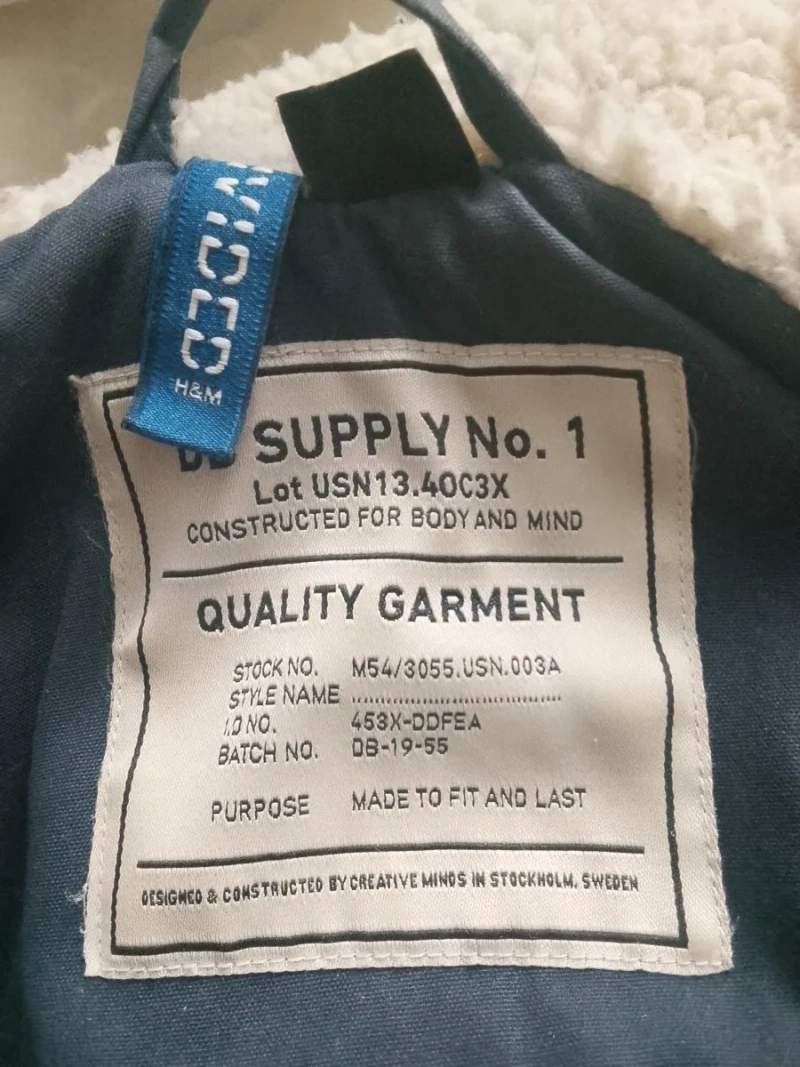 Тепла куртка-парка H&M Divided (D&B Supply) з капюшоном — фото 3