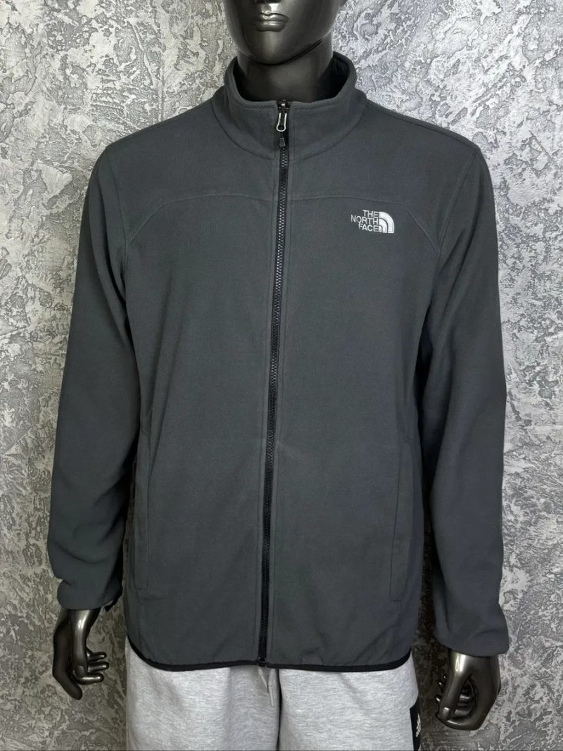 The North Face кофта толстовка L размер флисовая серая трекинговая — фото 4