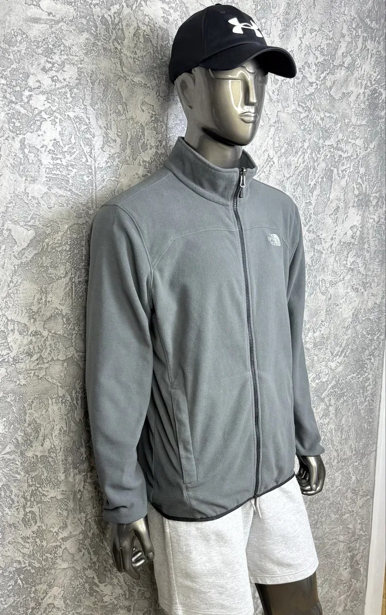 The North Face кофта толстовка L размер флисовая серая трекинговая — фото 6