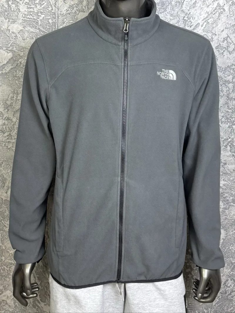 The North Face кофта толстовка L размер флисовая серая трекинговая — фото 7