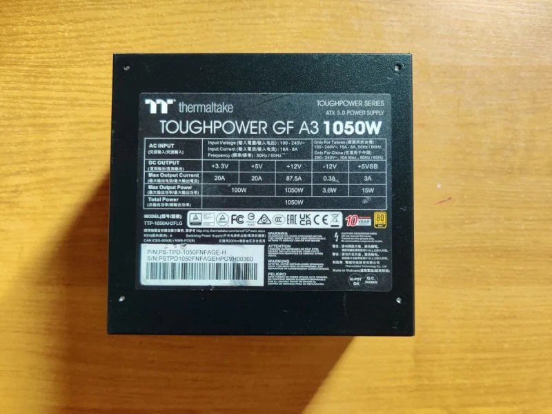 Thermaltake GF A3 1050W Gold Блок питания, блок живлення премиум класс — фото 6