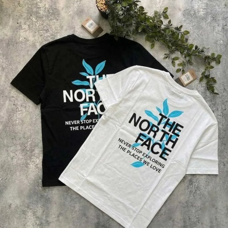 TNF // Футболка THE NORTH FACE PinkBox // Большой Принт Розовый Квадрат ТНФ — фото 5