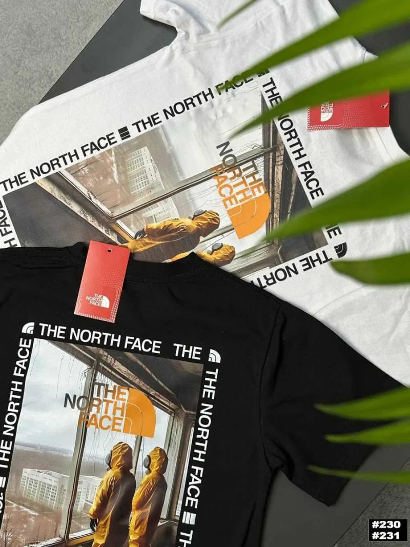 TNF // Футболка THE NORTH FACE Purple Mountains // Большой Принт Фиолетовые Горы ТНФ — фото 2