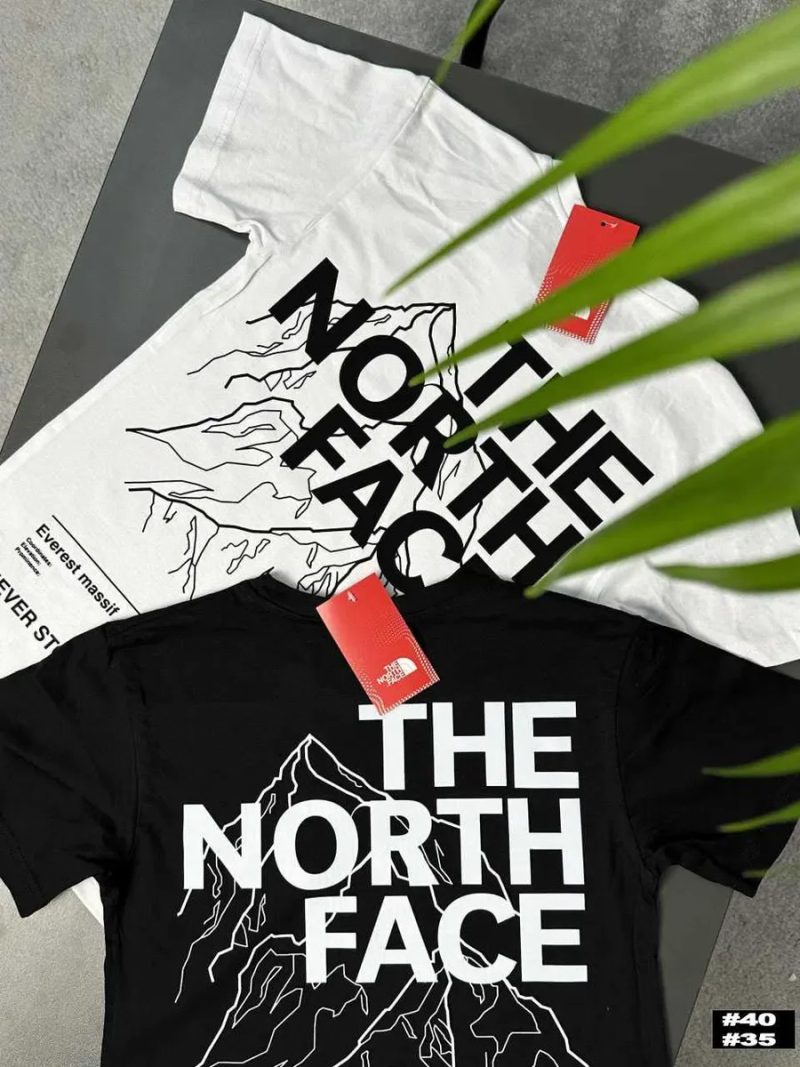 TNF // Футболка THE NORTH FACE Purple Mountains // Большой Принт Фиолетовые Горы ТНФ — фото 3