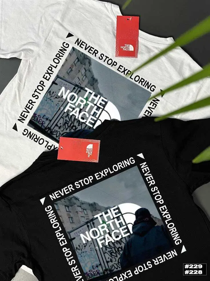 TNF // Футболка THE NORTH FACE Purple Mountains // Большой Принт Фиолетовые Горы ТНФ — фото 7