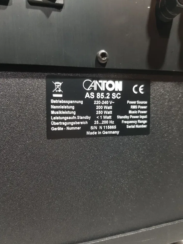 ТОП! Активний сабвуфер CANTON AS-85.2, потужність 250 Вт, б/у з Німеччини — фото 8
