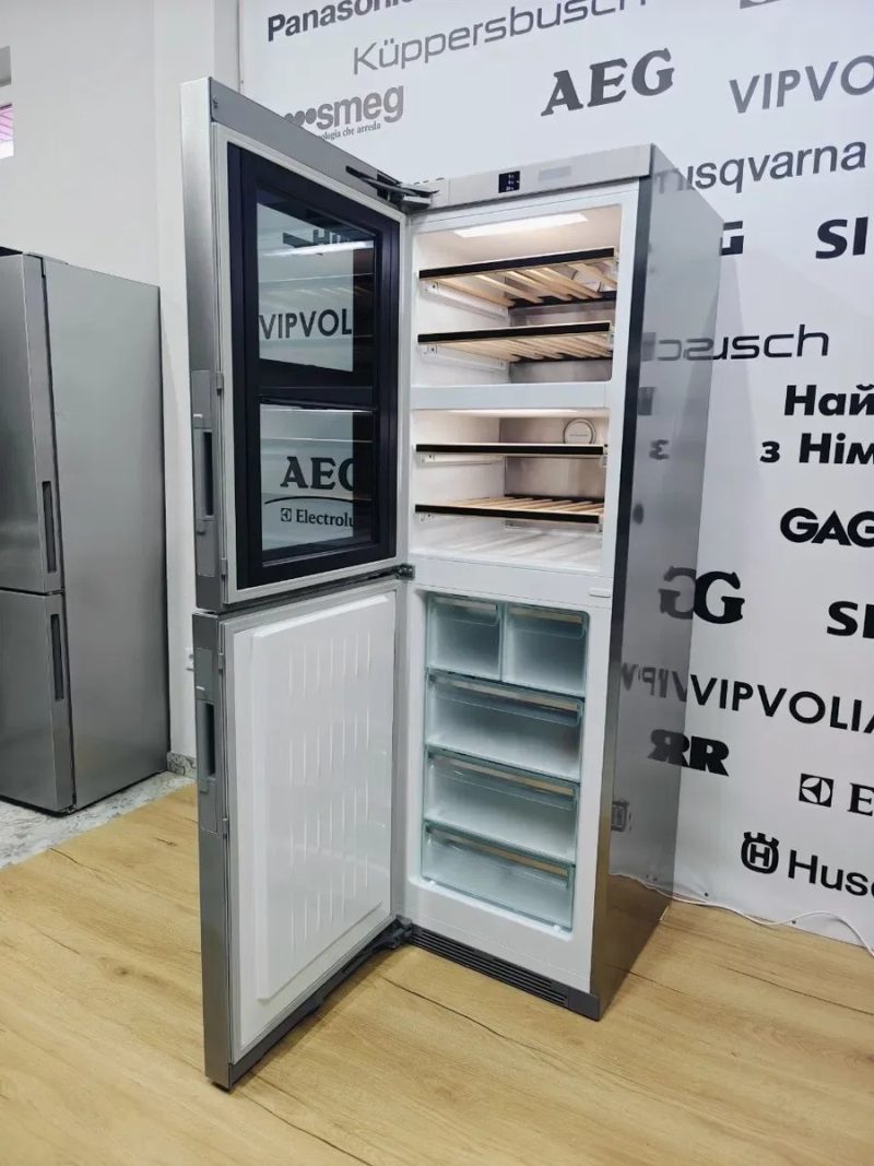 ТОП! Premium-Сегмент 3в1. Винний Двозонний Холодильний VOLIA° KWNS 28462 E ed/cs з морозильною камерою No Frost та льодогенератором! Виставка! Germany — фото 3