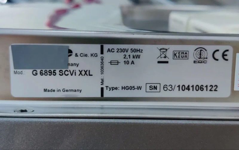 ТОП! Вбудована посудомийка VOLIA™ G6895 SCVi XXL. Підсвітка Brilliant Light. Тук-тук відкриття. Germany! — фото 8