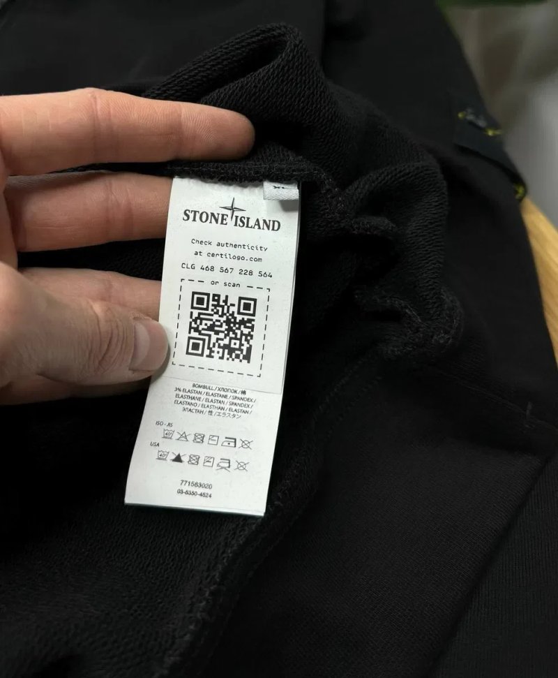 Топовий світшот STONE ISLAND BLACK — фото 5