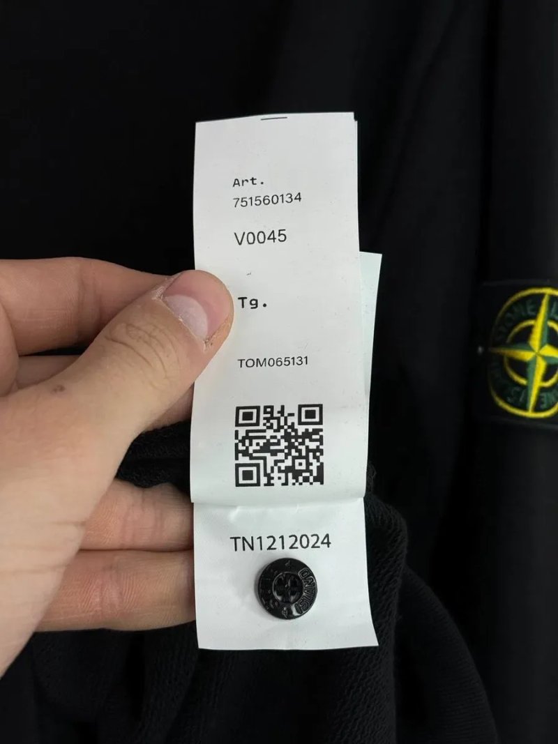Топовий світшот STONE ISLAND BLACK — фото 6