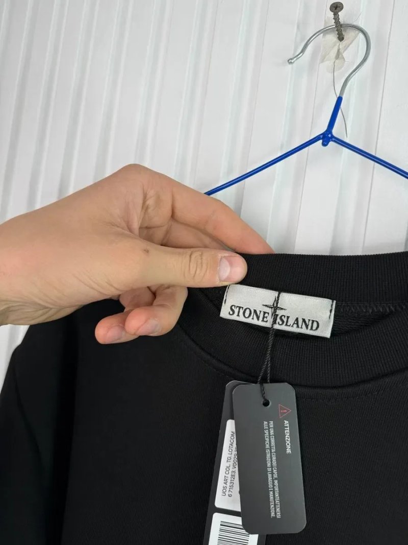 Топовий світшот STONE ISLAND BLACK — фото 7