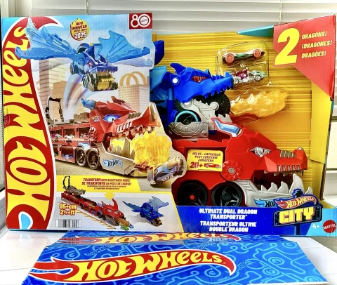 Транспортер Hot Wheels Два дракони ‼️ Автовоз ultimate dual dragon city dragons JBM72 Дракон Атака дракона трек Хот вілс трансформер два дракона