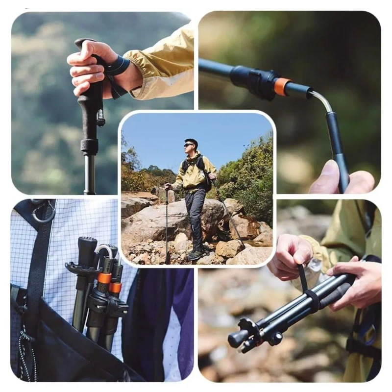 Трекінгові палиці складні Naturehike CNK2450DS013/туристичні палиці Z-конструкції/трекинговые палки — фото 7