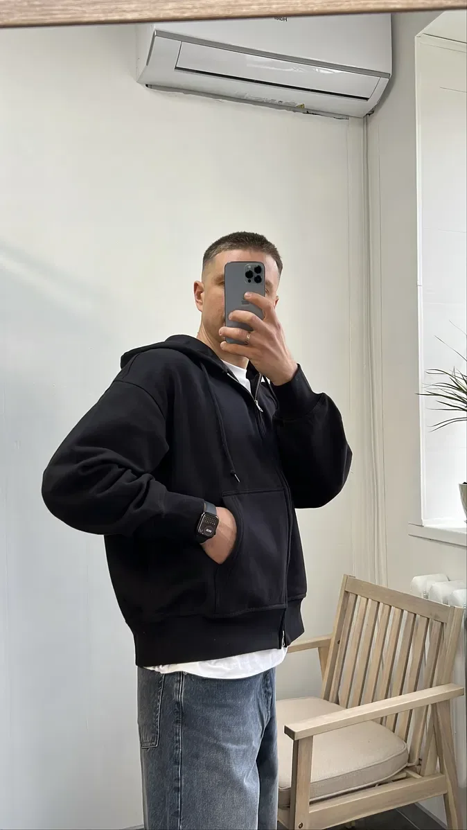 Трендове  Зіп Худі!  H&M Oversized Fit — фото 2