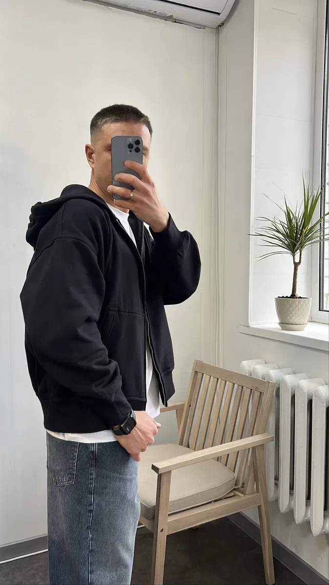 Трендове  Зіп Худі!  H&M Oversized Fit — фото 3