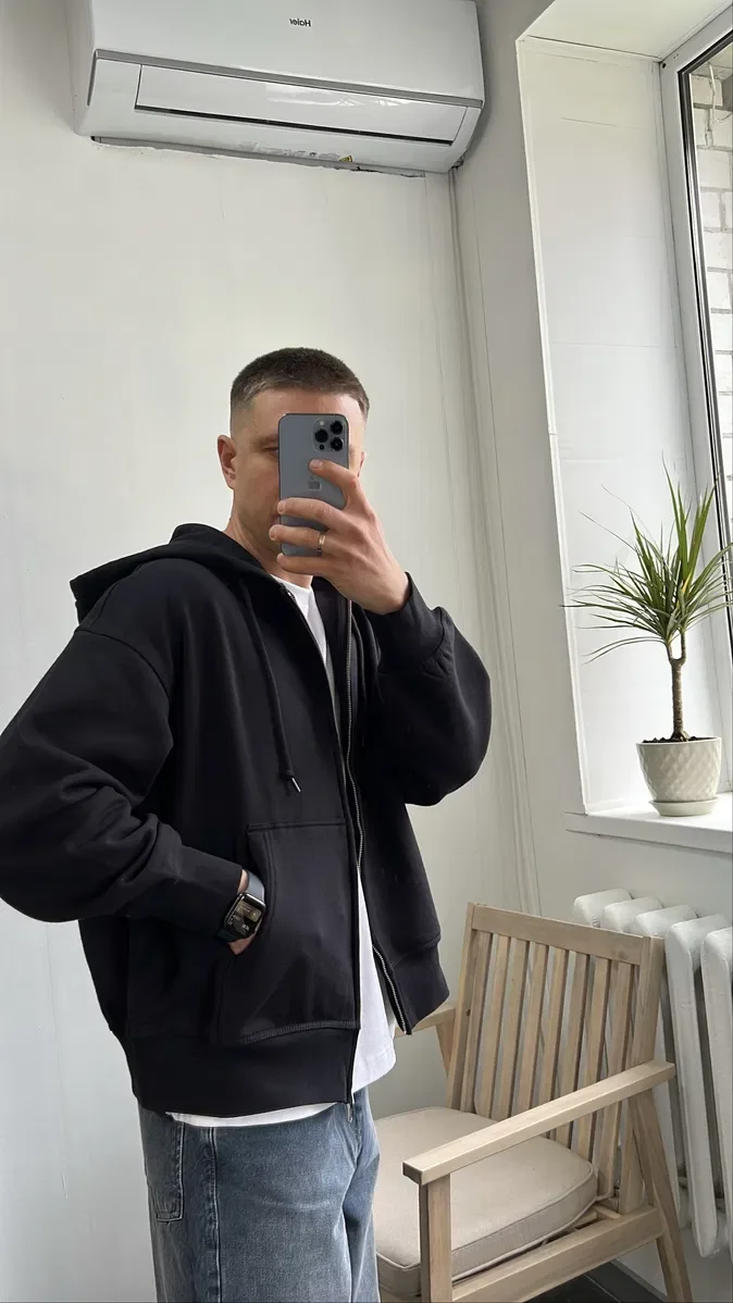 Трендове  Зіп Худі!  H&M Oversized Fit — фото 5