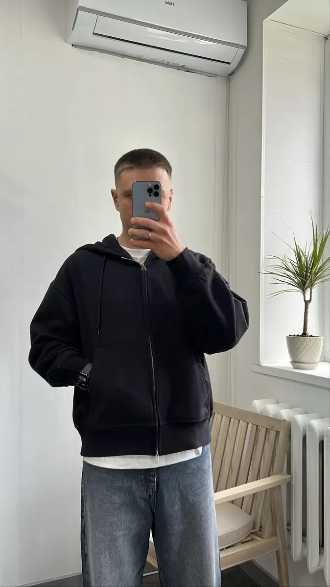 Трендове  Зіп Худі!  H&M Oversized Fit — фото 6