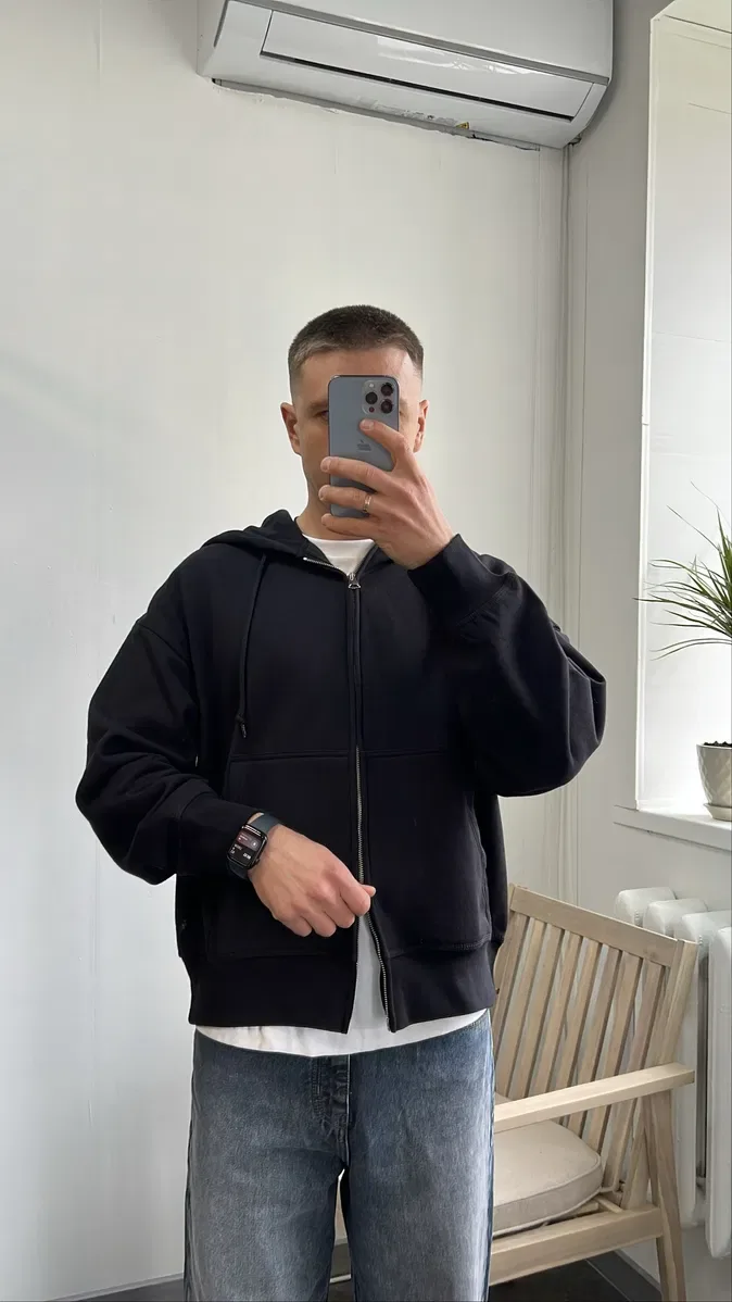 Трендове  Зіп Худі!  H&M Oversized Fit — фото 7