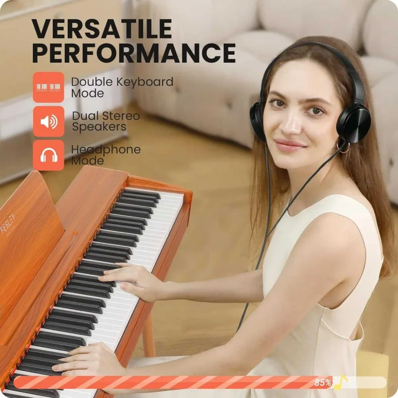 Цифрове піаніно Fesley FEP760 (стійка, 3 педалі, пюпітр, адаптер) — фото 8