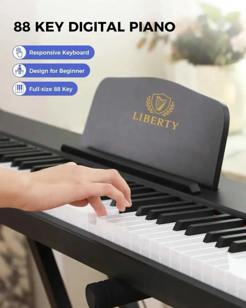 Цифрове піаніно Liberty LEP300 (педаль, пюпітр, навушники, накидка, блок живлення). Bluetooth — фото 3