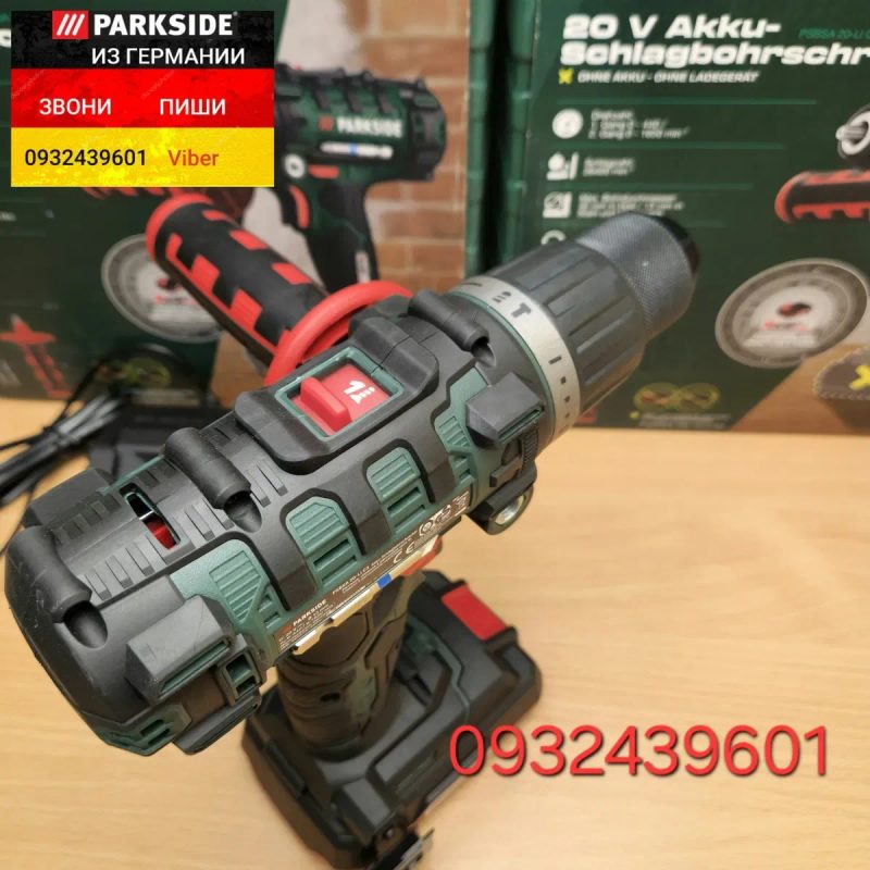 Ударный аккумуляторный шуруповерт дрель из ГЕРМАНИИ Parkside PSBSA 20 E4 дріль акумуляторний шурупокрут з ударом — фото 6