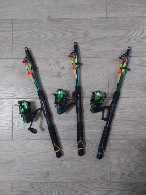Удочки спінінги Rumpol KNIGHT 2.4м з катушкою та повною оснасткою