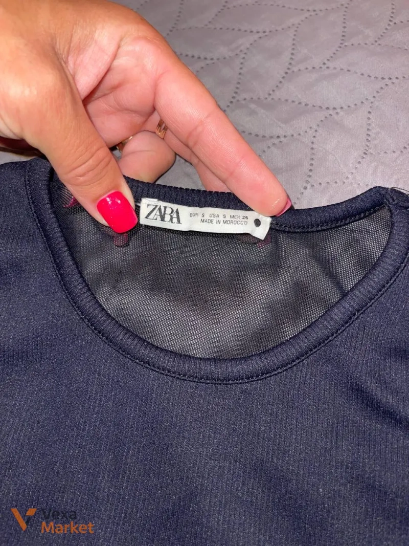 Укорочена майка Zara жіноча розмір S — фото 3