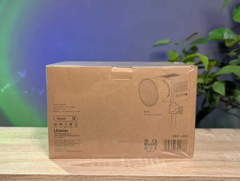Ulanzi L023 40W Pro + блок живлення – професійне світло для зйомки — фото 2