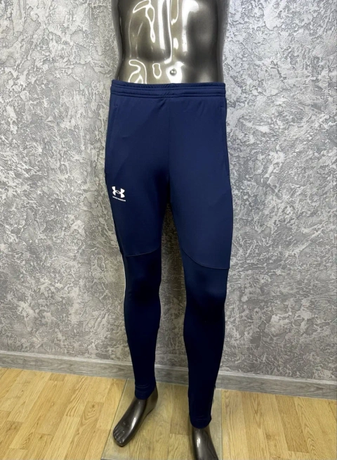 Under Armour Fitted штаны M размер спортивные зауженные синие