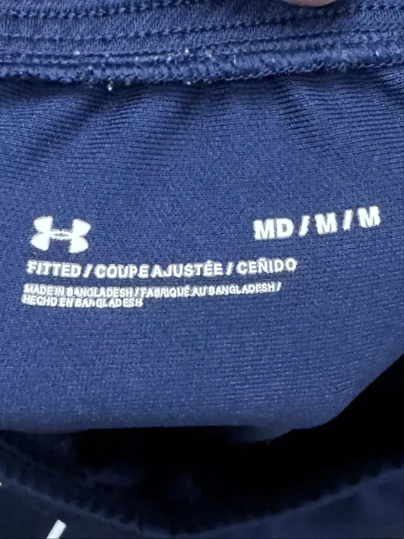 Under Armour Fitted штаны M размер спортивные зауженные синие — фото 4