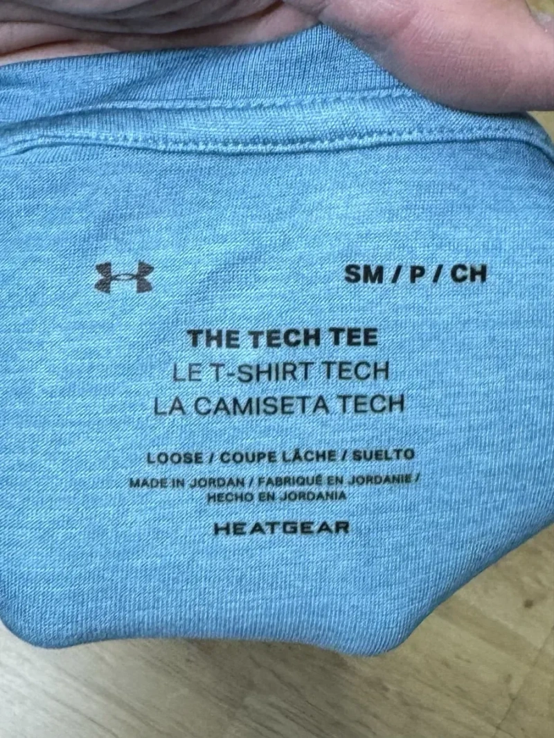 Under Armour Heatgear футболка S-M размер спортивная бирюзовая — фото 2