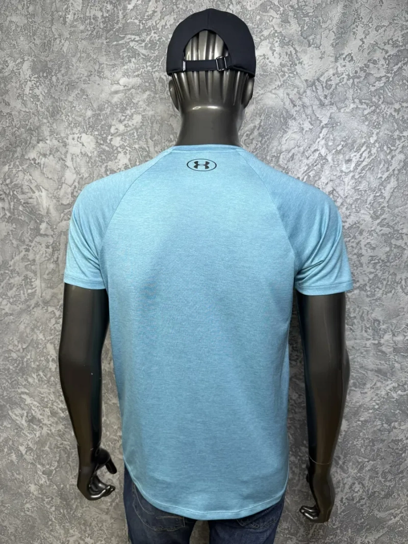 Under Armour Heatgear футболка S-M размер спортивная бирюзовая — фото 7