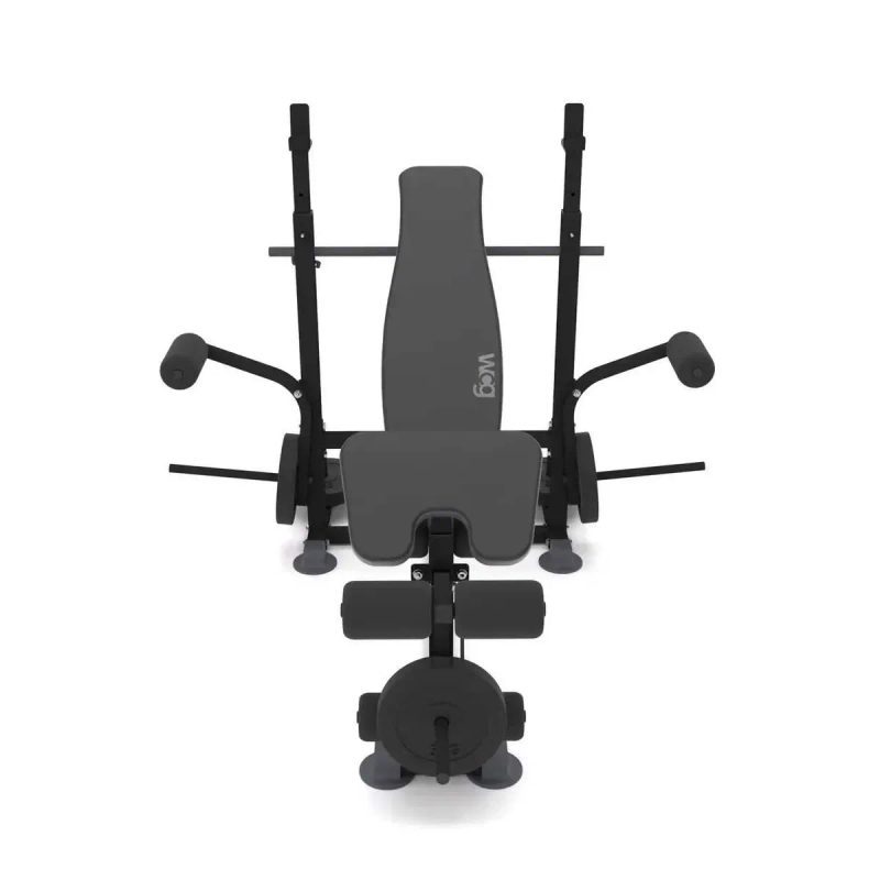 Універсальна лава для жиму WCG 0090 + Бруси + Приставка скотта — фото 7