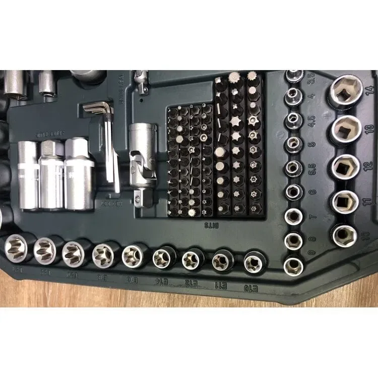 Универсальный набор инструментов 1/4-3/8-1/2"DR 216 ед., GM-01216 Gut — фото 3