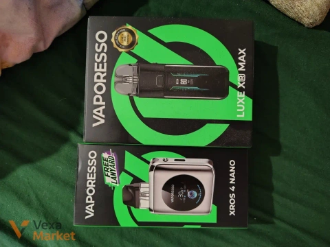 Vaporesso Luxe XR Max та Vaporesso XROS 4 Nano Pod-системи
