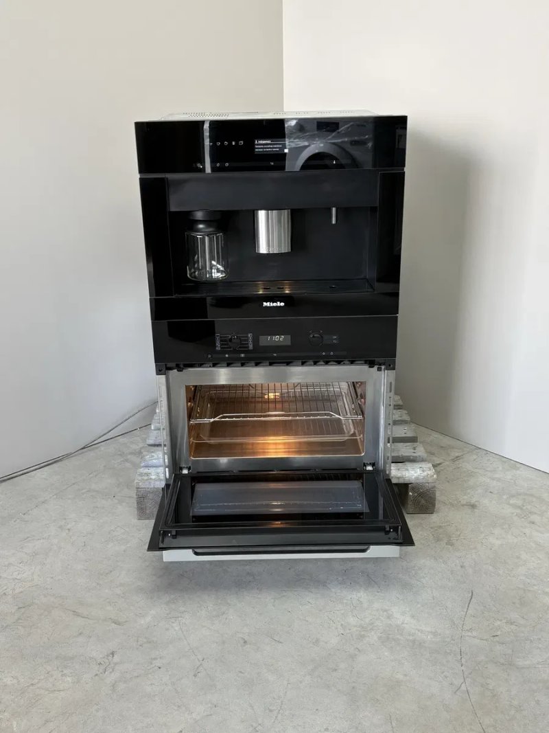 Вбудований комплект Miele H6100BP + CVA6401, духовка + кавомашина, преміум клас — фото 5