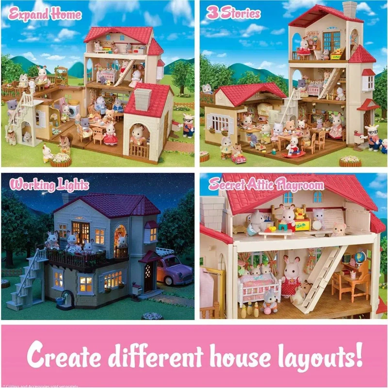 Великий будинок з секретною мансардою Sylvanian Families 5716 Набір — фото 7