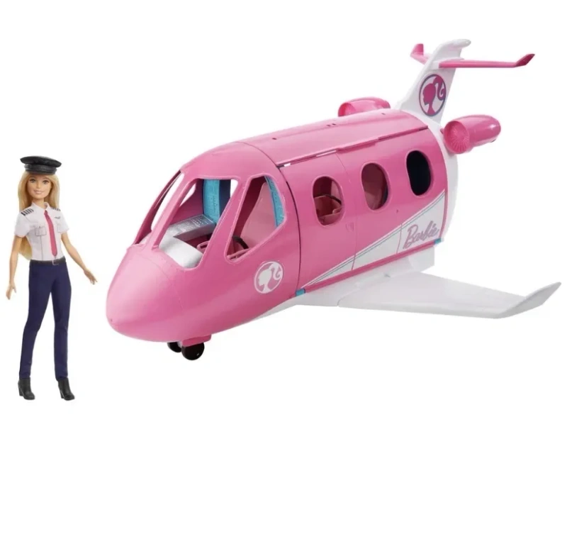 Великий літак Барбі з лялькою пілотом mattel dream plane Barbie pilot — фото 5