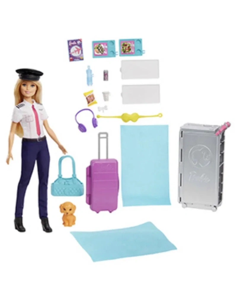 Великий літак Барбі з лялькою пілотом mattel dream plane Barbie pilot — фото 6
