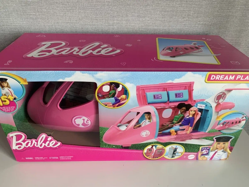 Великий літак Барбі з лялькою пілотом mattel dream plane Barbie pilot — фото 8