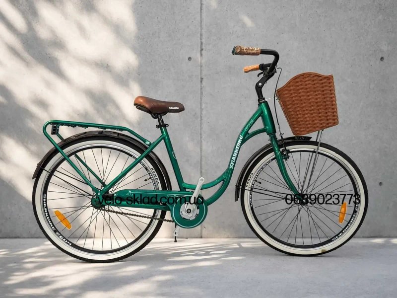 велосипед Дамский-прогулочный алюминиевый 26" Sharkbike-04. Новые 2026 — фото 2