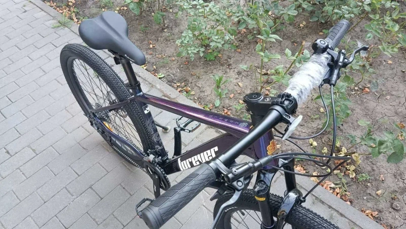 Велосипед горный Forever 27,5" гидравлика Shimano, 3*9 S Altus , хамелон — фото 3
