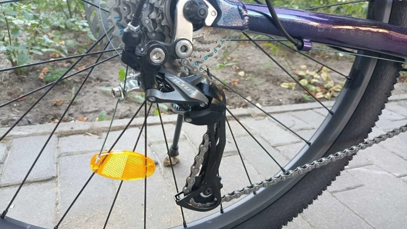 Велосипед горный Forever 27,5" гидравлика Shimano, 3*9 S Altus , хамелон — фото 5