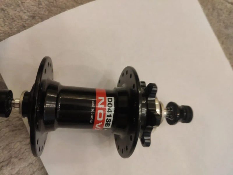 Велосипедна втулка mtb  ексцентрик осі  goldix pro7 v2 32h передня novatec d041sb 32h — фото 5