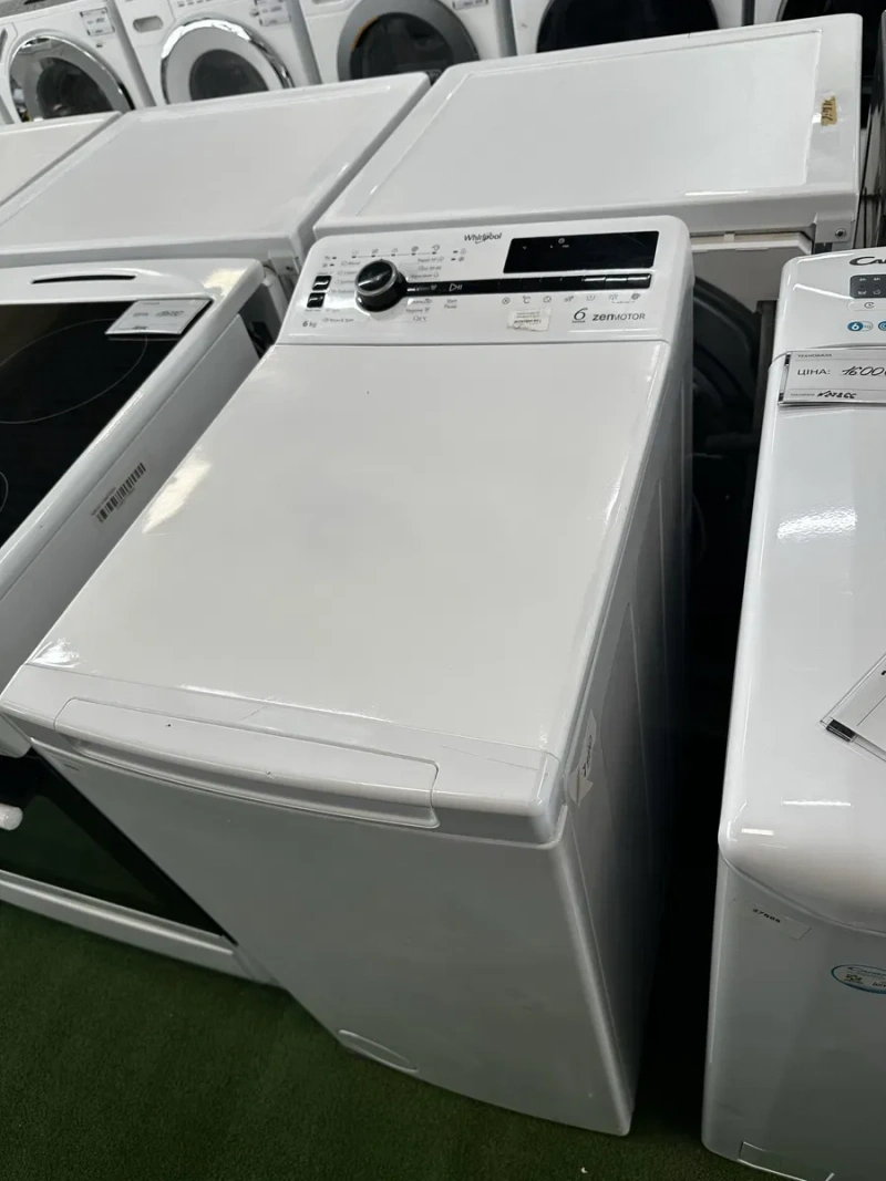 Вертикальна пральна/стиральная машина Whirlpool 6Sense Zen з гарантією та доставкою — фото 7