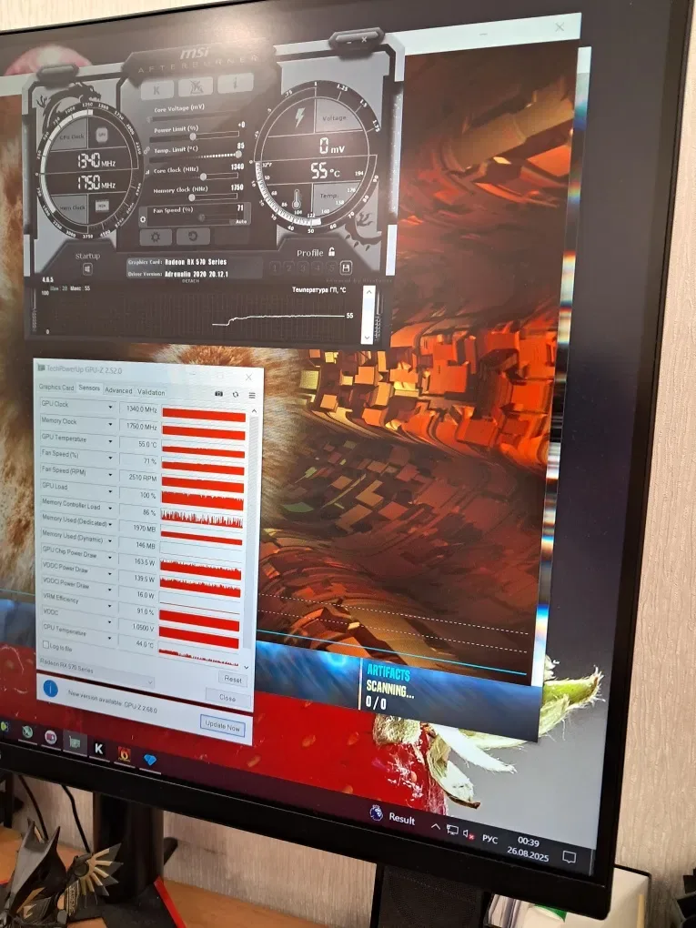 Видеокарта б\у SAPPHIRE PULSE RX570 4GB топ состояние и другие карты — фото 7