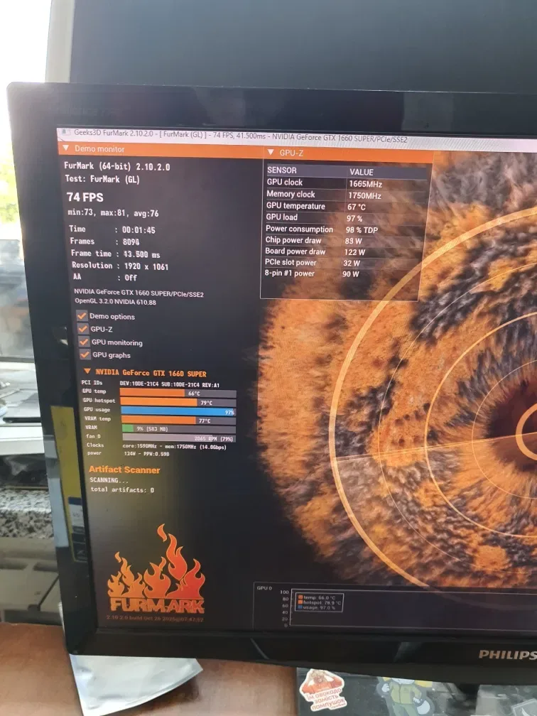 відеокарта palit gtx 1660super storm x 6gb — фото 4