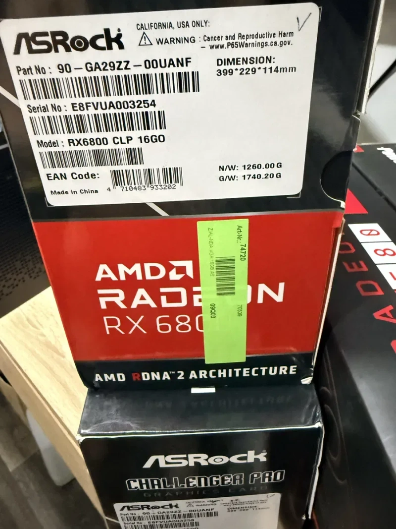 Відеокарта потужна ігрова нова зі Штатів AsRock Challenger PRO  RX6800 16gb GDDR6x — фото 4