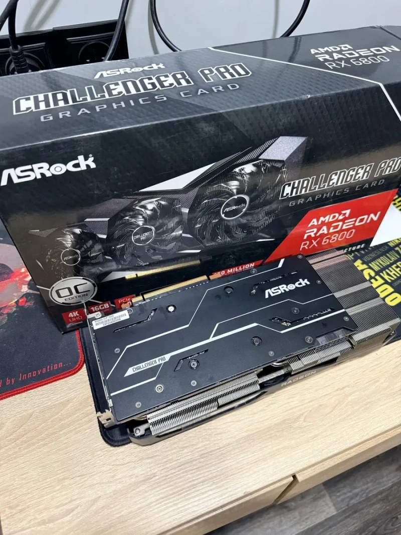 Відеокарта потужна ігрова нова зі Штатів AsRock Challenger PRO  RX6800 16gb GDDR6x — фото 6